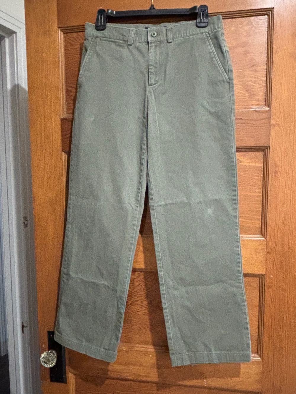 Ralph Lauren Classic Chino Olive Green Straight Leg Pants Womens Size 2
